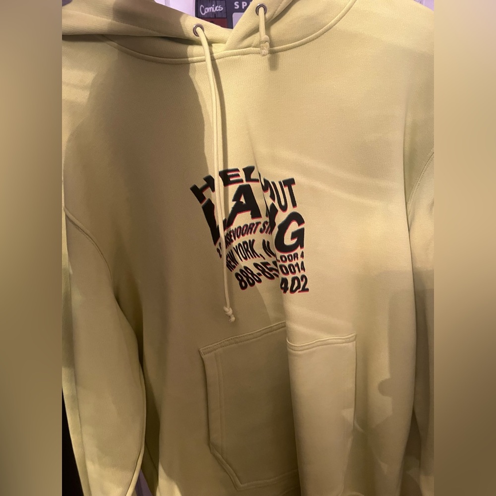 Helmut Lang Warped Logo Hoodie Never Worn